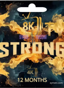 STRONG 8K activation code 12 MONTHS